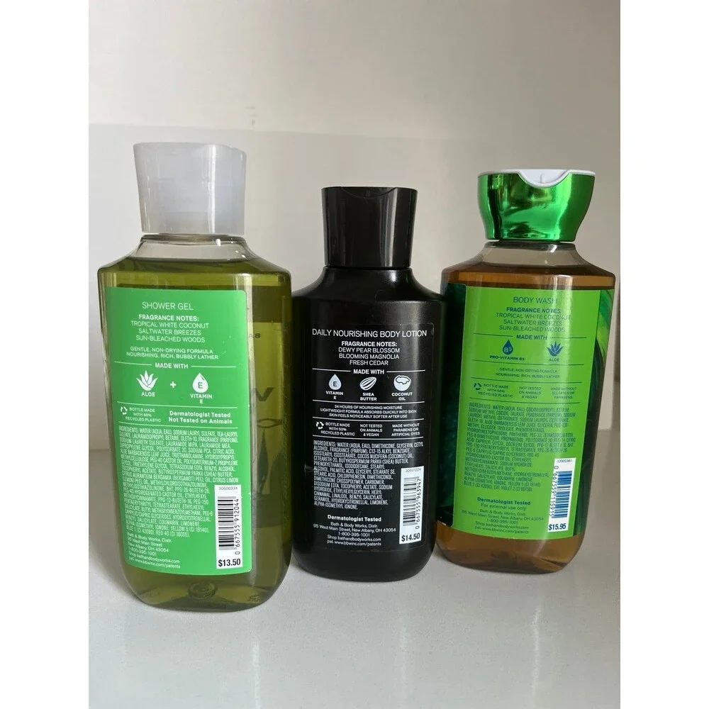 Bath & Body Works WAIKIKI BEACH COCONUT Wash Lot & Magnolia Charm